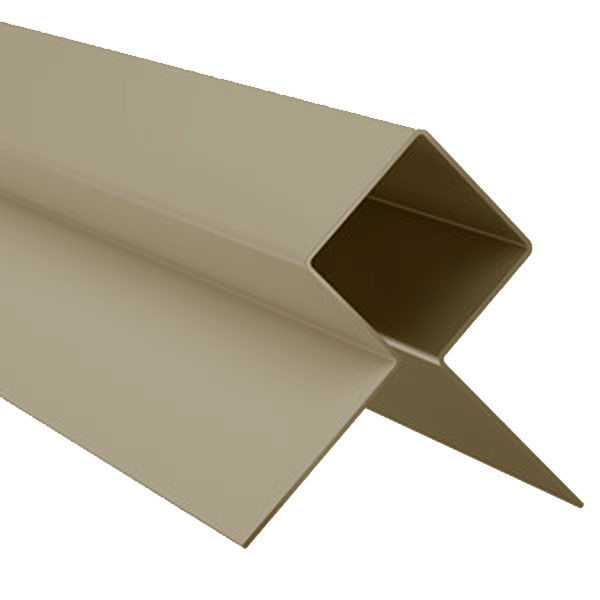 Profilé d'angle extérieur MetalTrim pour bardage Hardie Plank - aluminium laqué Brun khaki - longueur 3 M