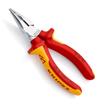 Pince universelle multifonctions 145 mm - Mâchoires en pointe - Knipex - Isolée 1000V