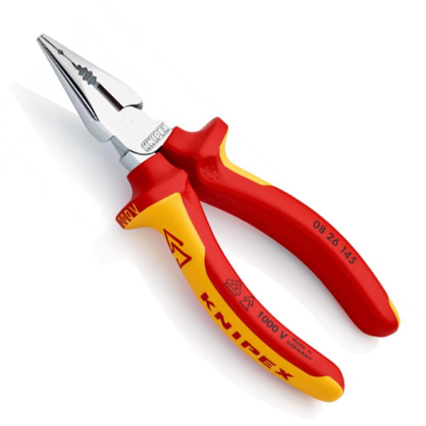 Pince universelle multifonctions 145 mm - Mâchoires en pointe - Knipex - Isolée 1000V