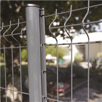 Poteau à sceller Dirckx Axor pour clôture en panneau rigide - couleur Gris - hauteur 2.4 M