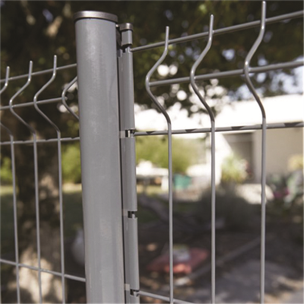 Poteau à sceller Dirckx Axor pour clôture en panneau rigide - couleur Gris - hauteur 2.4 M