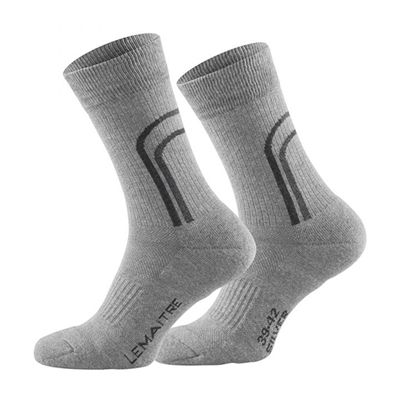 Chaussette mi-haute grise en coton Lemaitre Taille 46-49