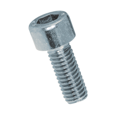 Vis à métaux tête cylindrique six pans creux acier zingué DIN 912 filetage total M4 x 10 mm - Boîte de 100