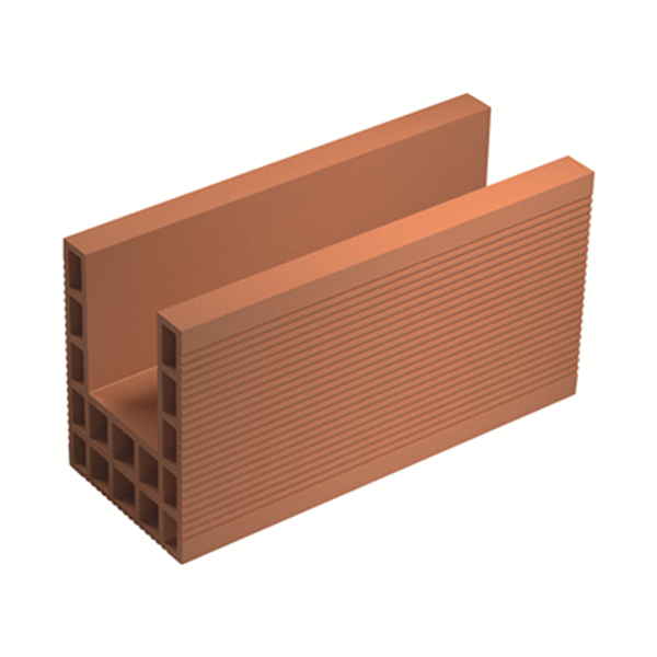 Brique de linteau et de chaînage horizontal 200 x 270 x 500 mm