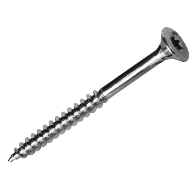 Vis bois et agglo en acier zingué tête fraisée empreinte Torx - 5,0 MM x 60,0 MM/36,0 MM - Boîte de 200