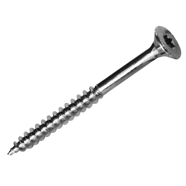 Vis bois et agglo en acier zingué tête fraisée empreinte Torx - 5,0 MM x 60,0 MM/36,0 MM - Boîte de 200