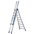 Echelle transformable 3 plans Tubesca Platinium 3 x 12 échelons repliée 3.50 m déployée 7.69 m