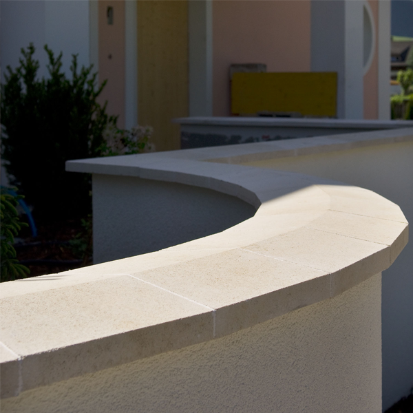 Chaperon de mur à double pente en béton - Périgord - 50,0 CM x 25,0 CM x 5,00 CM