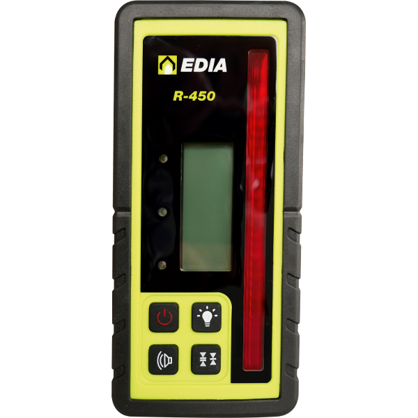 Laser rotatif horizontal à faisceau rouge avec inclinaison manuelle sur 2 axes - Edia R-500 H-IM - IP54 - portée 500 m