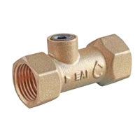 Clapet de retenue anti-pollution double purge type EA NF mâle & écrou 20/27 58mm