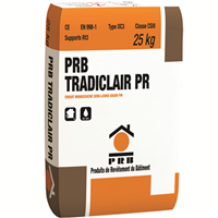 Enduit monocouche semi lourd grain fin - Tradiclair PR - Pierre - sac 25 kg