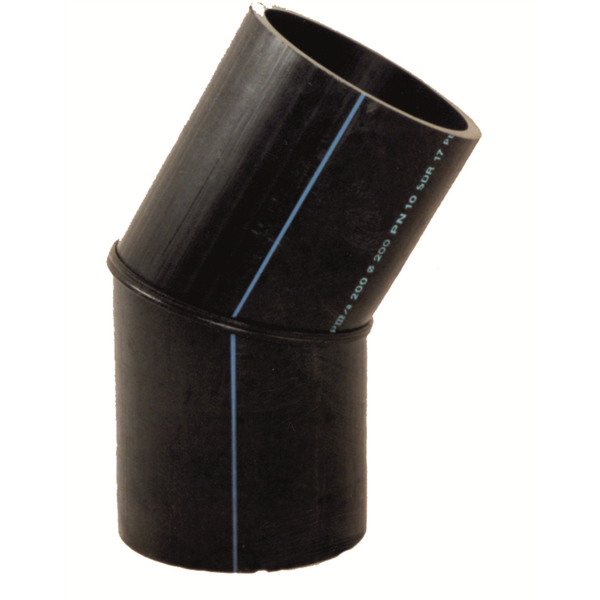 COUDE 30 EMBOUTS MALES SEGMENTS PE100 PN12.5 SDR11 D250