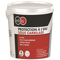 Kit de protection à l'eau sous carrelage Edilis - 5 kg résine, 1 kg primaire, 5 ml bande de protection