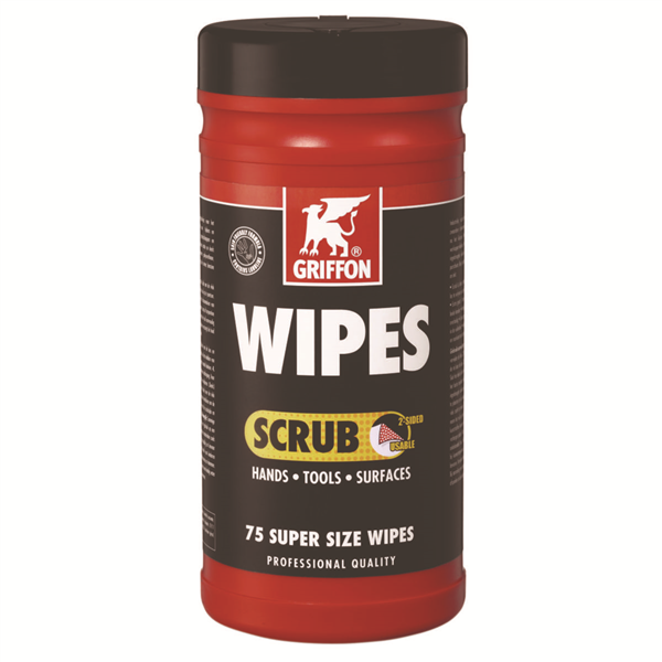 WIPES SCRUB LINGETTES NETTOYANTES - DÉVIDOIR 75 UNITÉS