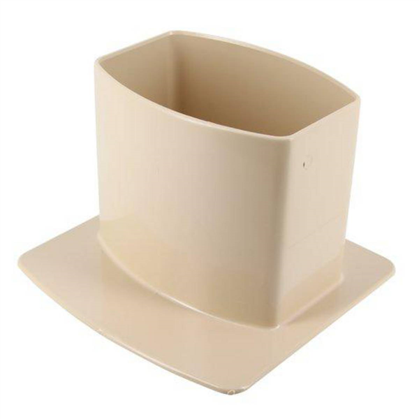 Pied de chute universel Nicoll PCU107 pour tube de descente ovoïde de 105 x 76 mm - Techtan Sable