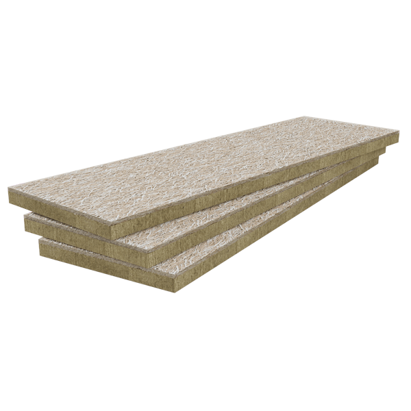 Panneau isolant pour sous-face de dalle béton - Rockfeu Wood B RsD - R 3,40 m².k/w - 2,00 m x 0,60 m - ép. 125 mm