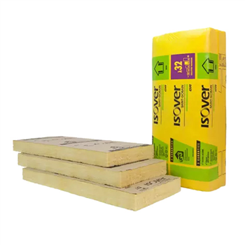 Panneau laine de verre pour murs et cloisons - GR 32 revêtu kraft Isover - R=3,15 m².K/W - 1,35 M x 0,60 M - ép. 100 MM