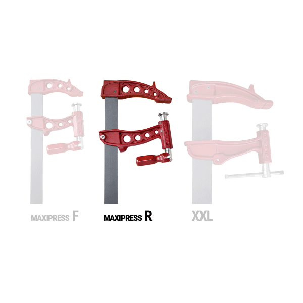 Serre-joint Piher Maxipress R - Tige 40x10 mm saillie 16 cm longueur 150 cm