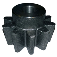 Pignon à 10 dents Altrad  pour bétonnière BI 190F, BI 190TF, LB 140, LB 160 et LB 175 B130 B150 B165 B180