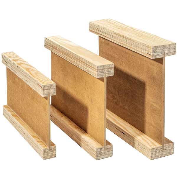 Poutre en I Inojoist pour mur plancher et charpente - bois non traité - 90 x 400 mm - longueur 9,00 M