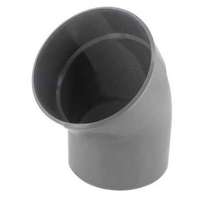 Coude d'évacuation à 45° Mâle/Femelle - PVC gris - diamètre 160 mm - Nicoll
