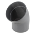 Coude d'évacuation à 45° Mâle/Femelle - PVC gris - diamètre 160 mm - Nicoll