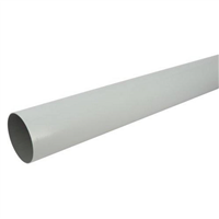 Tube de descente de gouttière rond Nicoll TD100 en Techtan Gris - diamètre 100 MM - longueur 4 M