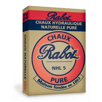 Chaux hydraulique naturelle gris-beige - Chaux Rabot NHL 5 - Sac de 35 kg