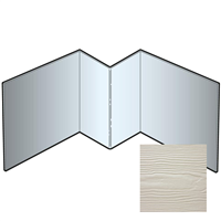 Profil d'angle intérieur pour bardage Cedral Lap - Aluminium laqué Gris C05 - longueur 3 M