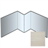 Profil d'angle intérieur pour bardage Cedral Lap - Aluminium laqué Gris C05 - longueur 3 M