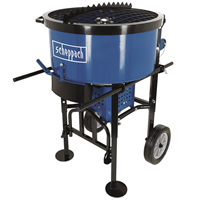 Malaxeur à béton Scheppach CCM130 - moteur électrique de 1600 W - cuve de 120 L