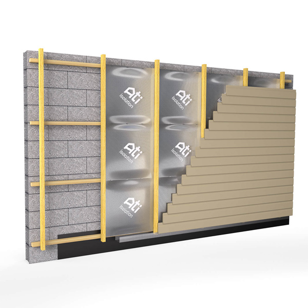 Isolant multi-réflecteur respirant avec écran sous toiture HPV métallisé pour toiture et murs extérieurs - Pro Excellence - rouleau 1,50 M x 10,00 M