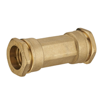 Manchon de réparation égal tuyau polyéthylène - Diamètre 25 mm - Noyon & Thiebault - Laiton