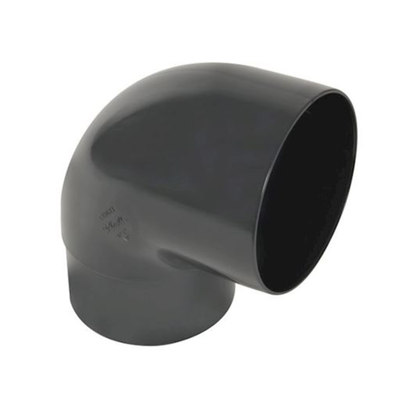 Coude Nicoll pour tube de descente - Diamètre 100 mm - Angle 87°30 - Mâle/Femelle - Techtan Gris anthracite