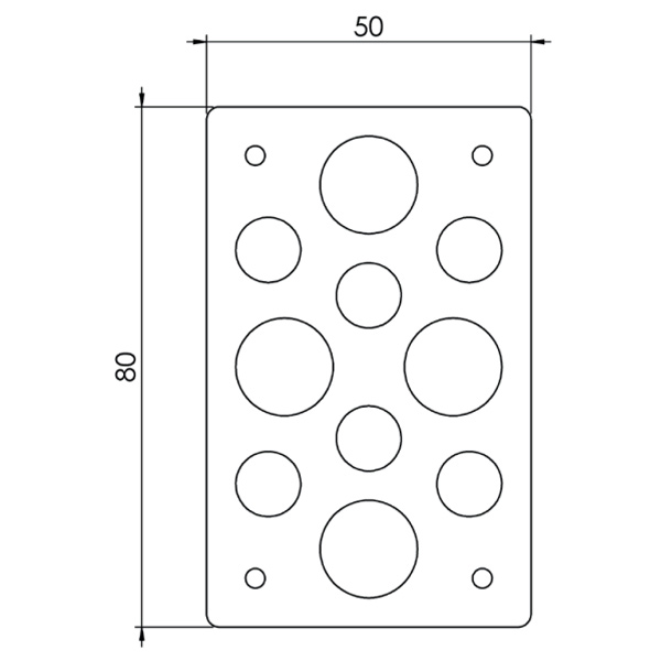 Cale de compensation pour protège-panne - Épaisseur 2 - 3 - 5 mm - superposable - Lot de 60 pièces