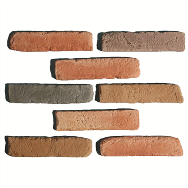 Parement mural BRIQUE en pierre reconstituée 5 Tons - 22 CMx5 CM - Ép.15 MM