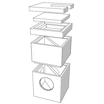 COUVERCLE REGARD BETON BATIMENT 30X30 EXT