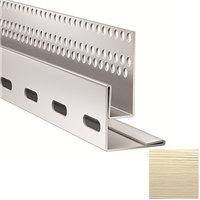 Profil de linteau et de départ pour bardage Hardie VL Plank en pose verticale - alu Sable clair - longueur 3,00 M