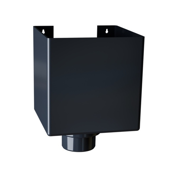 Boîte à eau contemporaine MEP BXC810 pour tuyau de descente d'eau pluviale de 80 ou 100 mm - PVC Anthracite