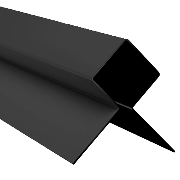 Profilé d'angle extérieur MetalTrim pour bardage Hardie Plank - aluminium laqué Noir minuit - longueur 3 M