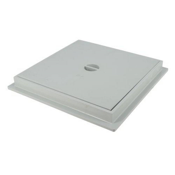 TAMPON DE SOL AVEC CADRE 200 X 200 GRIS CLAIR