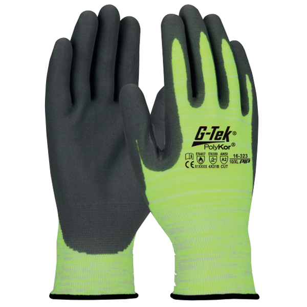 Gant anti-coupure haute visibilité Gypso avec enduction nitrile taille 9