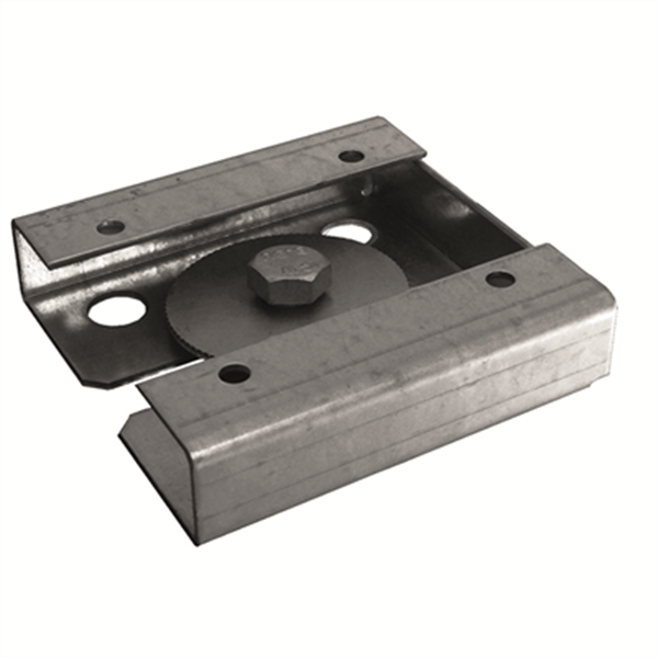 Connecteur Wood 140 pour poteau en bois vertical sur vis de fondation Weasyfix - acier galvanisé