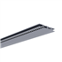 Profilé de ventilation dissimulé pour lambris PVC sous toiture - Longueur 4,00 M - Gris