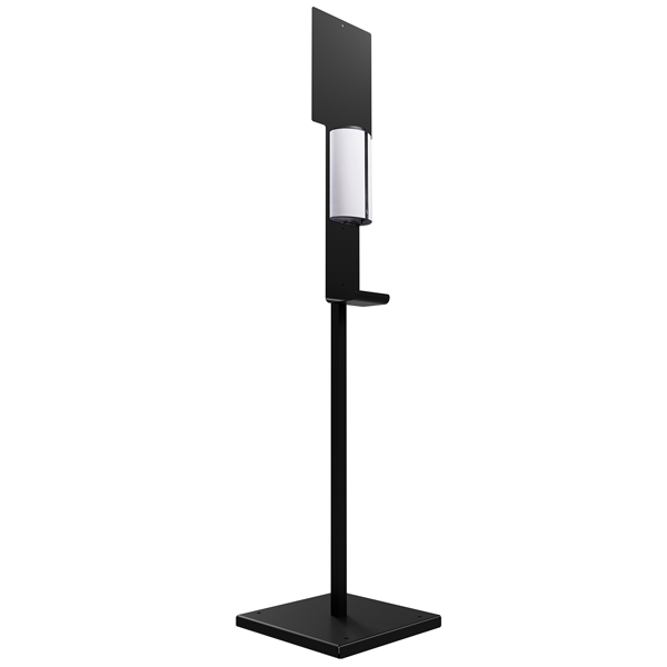 Distributeur automatique de gel hydroalcoolique sur pied - Sanimains Rossignol - Gris Manganèse