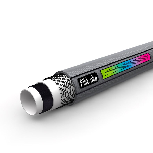 Tuyau d'arrosage professionnel NTS Water - Fitt - Diamètre 12,5 mm - Longueur 25 mètres - Gris