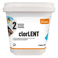 Chlore Lent Galet 250 g. AQUASPHERE 5kg