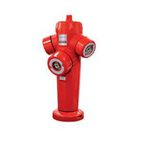 POTEAU INCENDIE A PRISE APPARENTE TYPE SAPHIR BRONZE, HAUTEUR 1M, N°4, DN 100