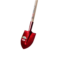 Pelle à tranchée en aluminium super légère avec manche en bois 130 cm - Col de cygne - Largeur 21 cm