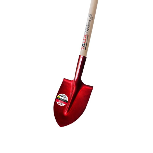 Pelle à tranchée en aluminium super légère avec manche en bois 130 cm - Col de cygne - Largeur 21 cm
